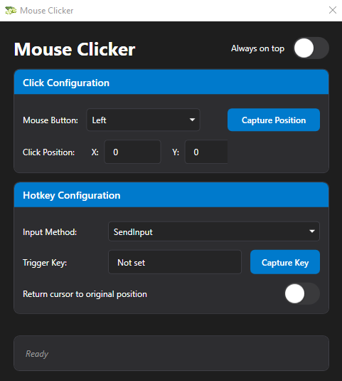 Główny interfejs aplikacji