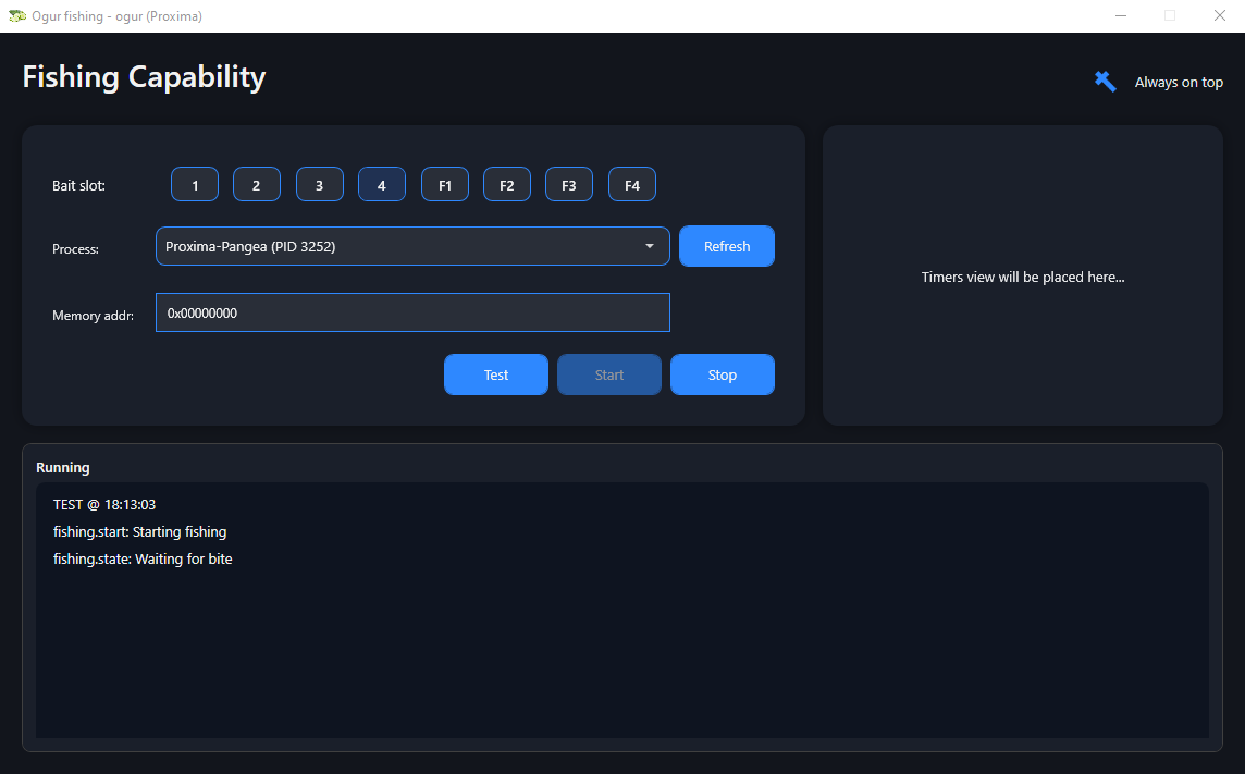 Główny interfejs aplikacji