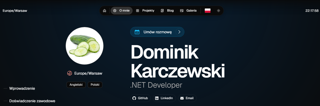 Portfolio About Section