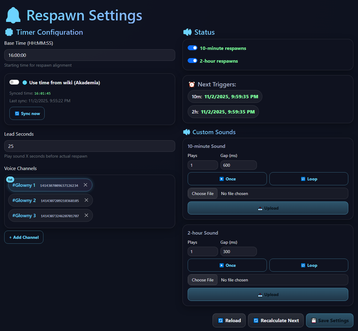 Ogur Sentinel Web Panel
